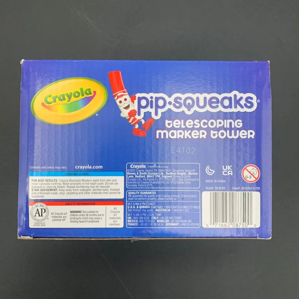 Crayola Pip-Squeaks Telescoping Marker Tower 50 Washable Markers 58-8750